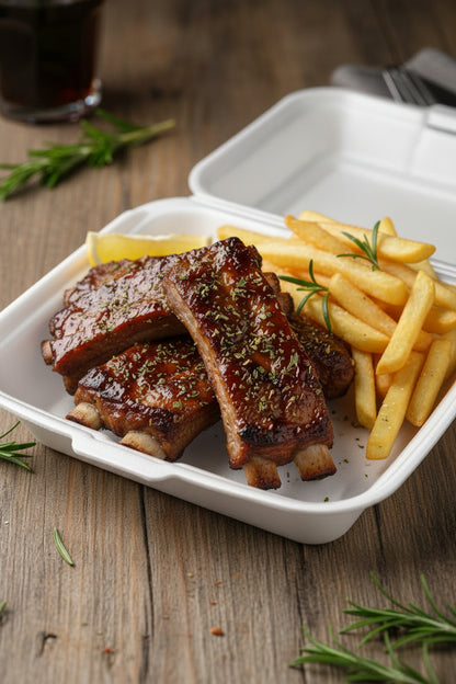 👉 🔥 Houtskool Kalf Ribs  (Halal)