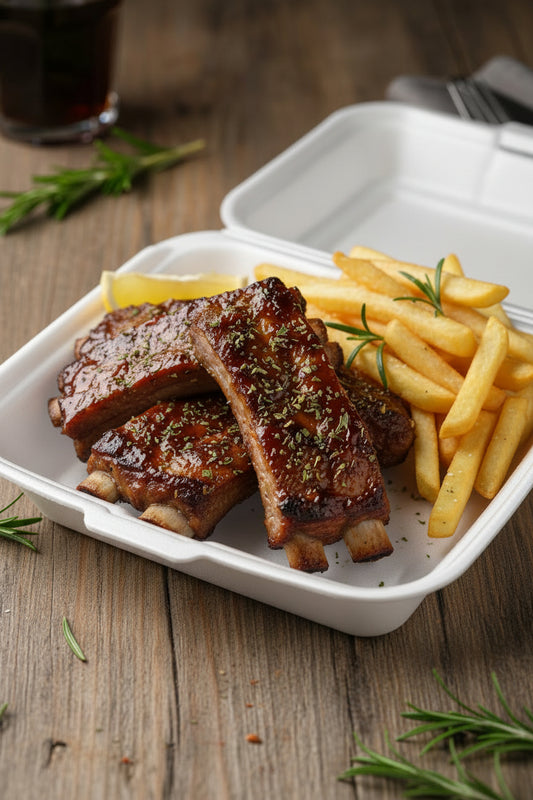 👉 🔥 Houtskool Kalf Ribs  (Halal)